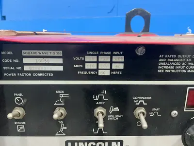 Used LINCOLN ELECTRIC SQUARE WAVE TIG355 Tig Welders Ohio US | HGR 24 #1266240