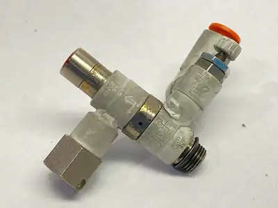 ASP330F-U01-07-X470 | SMC  Pneumatic Flow Speed Control Check Valve - Used