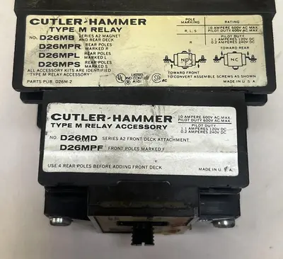 Used CUTLER-HAMMER D26MD Miscellaneous Equipment (Electrical & Power) | Surplus Asset Holdings #1190199