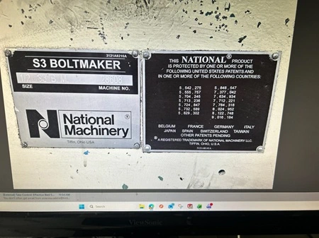 Used 1986 _UNKNOWN_ _UNKNOWN_ Bolt Making Machines New Jersey US | National Machinery Exchange #1499852