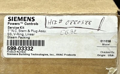 NEW Siemens Building Technology 599-03332