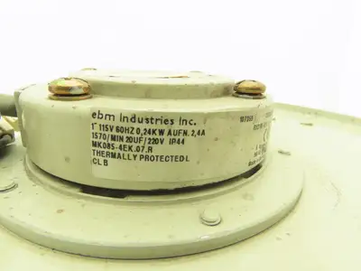 Ebm MK085-4EK.07.R Centrifugal Blower Fan Backward-Curved 12.5"Dia 115V 1PH