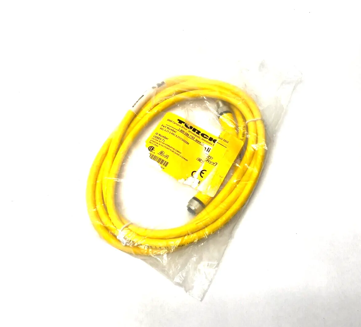 USED TURCK EUROFAST DOUBLE ENDED M12 CORDSET