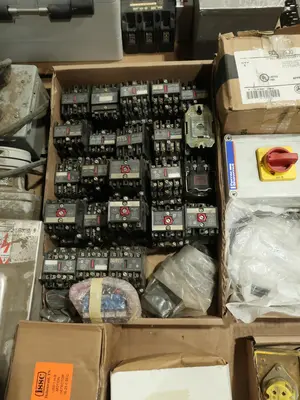 5 PALLETS OF ASSORTED ELECTRICAL AND COMPONENTS