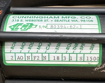 NEW Cunningham 2-AO-N-F2-N-18-3-1-S-1500