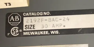 Used ALLEN-BRADLEY 2192F-BAC-24 Miscellaneous Equipment (Electrical & Power) | Surplus Asset Holdings #1198057