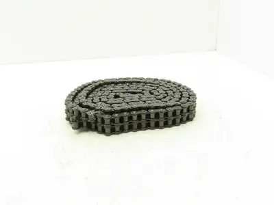 JWIS Double Strand Metric Roller Chain Riveted 0.625 Pitch 10' Length