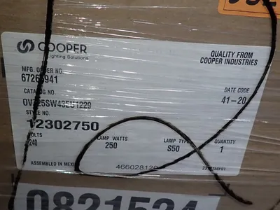USED COOPER LIGHTING SOLUTIONS 0VZ25SW43EU1229