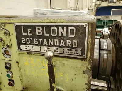 Used 1958 LEBLOND 2013 STANDARD Engine Lathes Pennsylvania US | Hildebrand Machinery Co. #1485889