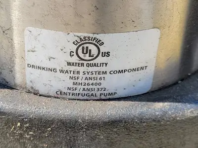 Used GRUNDFOS CR3-19 K-FGJ-A-E-HQQE Parts (Hydraulics and Pneumatics) British Columbia CA | Lenmark #1440584
