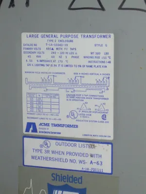 Acme 45KVA Transformer