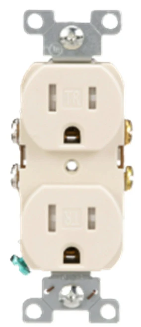 Eaton TRBR15LA-BX Duplex Receptacle, 15A 125V, 2-Pole [New]