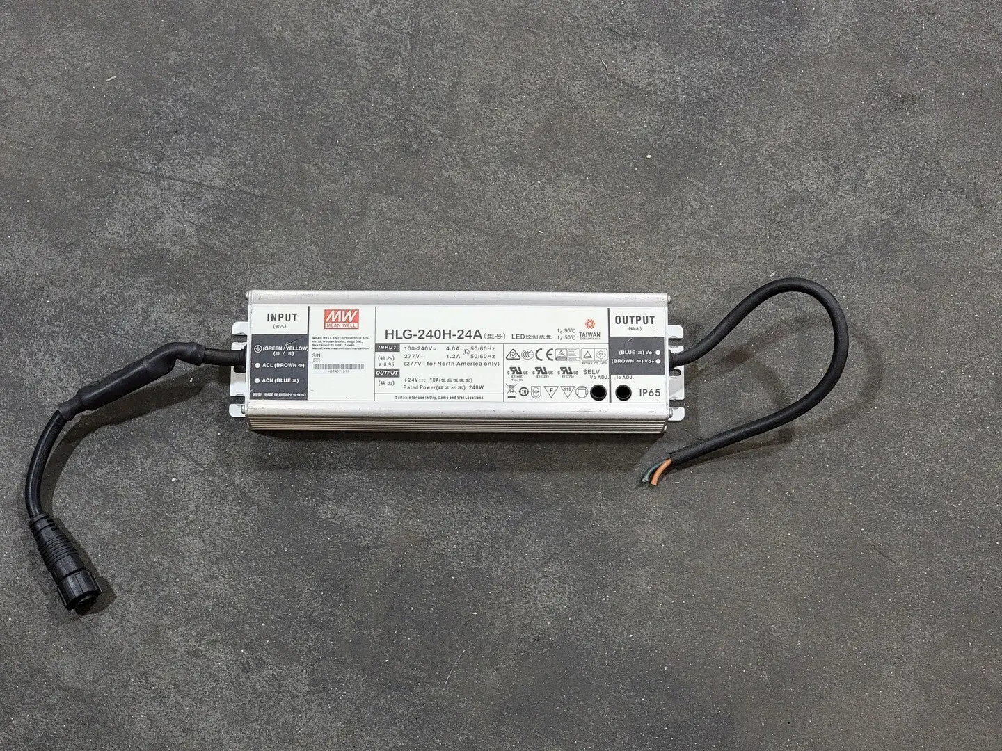 USED MEAN WELL HLG-240H-24A