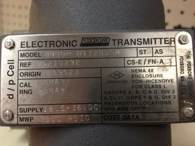 USED Foxboro 843DP-H1I2NS-M