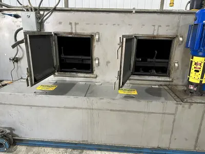 18" X 15" H X 4 STAGE CONTINENTAL EQUIPMENT CORP GAS HEAT STAINLESS STEEL CONVEYOR WASHER, NEW IN 2010: STOCK #21908