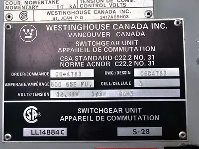 Used WESTINGHOUSE AWP-2 Transformers British Columbia CA | Lenmark #1426476