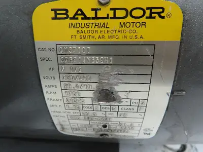 Winsmith Baldor Gearmotor 7.5 Reducer 234rpm 7.5Hp 230/460V 3PH LH 213TC 935CDNE