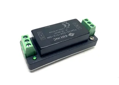 PQAE50-D24-S12-DIN | CUI  DC/DC Din Rail Power Supply 18-36VDC In 12VDC 50W Out - Used