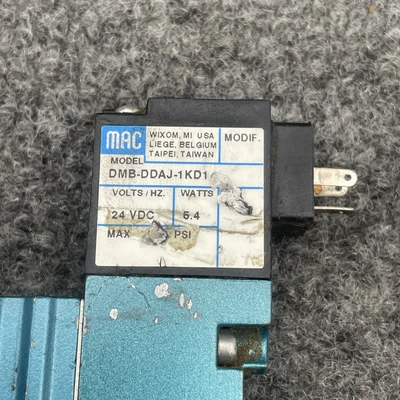 Used MAC VALVES INC 411A-F0A-DM-DFFJ-1KD Solenoid Valves California US | Davliegogo LLC #1707938