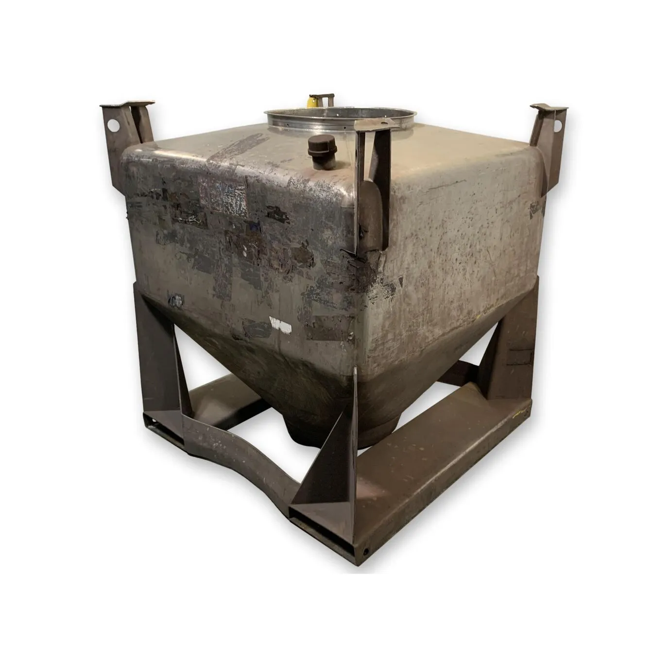 Used 1000 Liter (35 cu. Ft) IBC Matcon Stainless Steel Portable Tote Bin