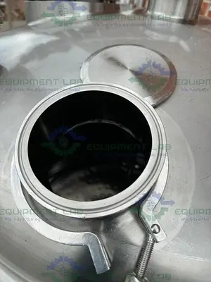 USED PRECISION STAINLESS 600 LITER STAINLESS STEEL JACKETED REACTOR 45 PSI