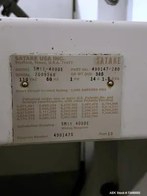 USED SATAKE SM11-400DE