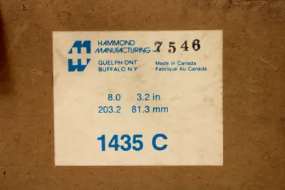NEW HAMMOND MANUFACTURING 1435C