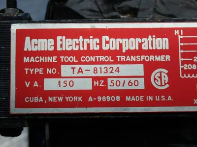 Used ACME ELECTRIC TA81324 Transformers Ohio US | HGR 24 #883029