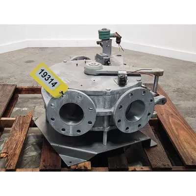 Used Reimelt GmbH 4" Single-channel Stainless Steel Tunnel Diverter Valve