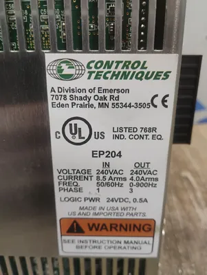 Emerson EP204-B00-ENR0 Servo Drives & Amplifiers | ESS Industrial Equipment Sales (7)
