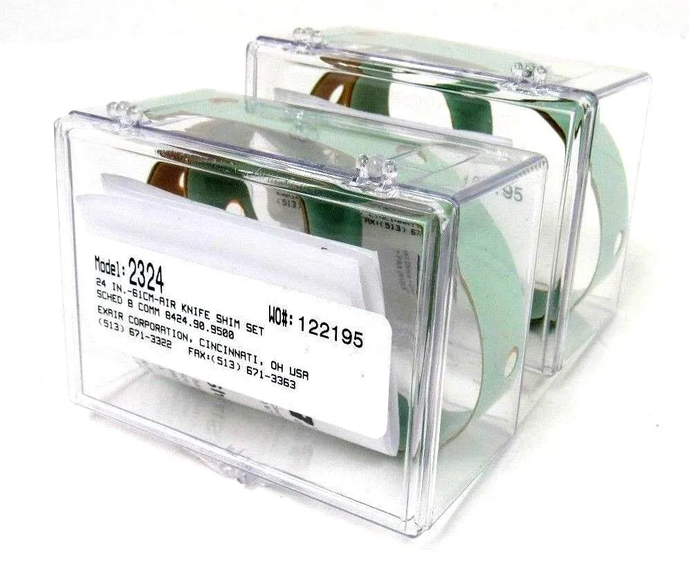 NEW LOT OF 2 EXAIR 2324 AIR KNIFE SHIM SET 24IN 61CM