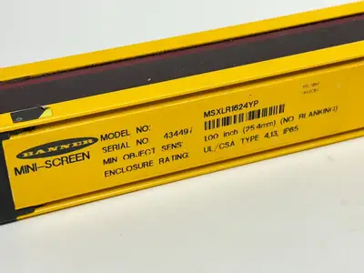 Used Banner Engineering MSXLE1624YP Light Curtains & Grids Michigan US | Maverick Industrial Sales #1396925