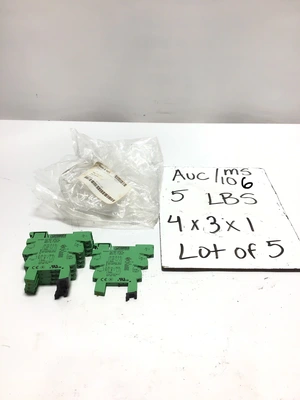 Phoenix Contact PLC-BSC-24DC/21 Solid State Relay 24VDC 250VAC 6A (Lot of 5)
