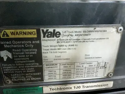 Used YALE GLC050VXNVSE088 Material Handling (misc) Ohio US | HGR 24 #1325118