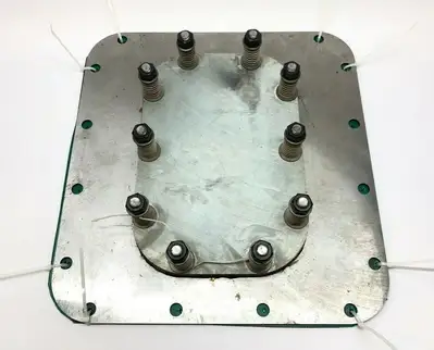 USED DRCO RELIEF VALVE COVER PLATE ASSEMBLY