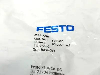 New | in-Stock Festo Sub-Base-Set 526082 Parts (Hydraulics and Pneumatics) Michigan US | Maverick Industrial Sales #1390803