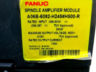 USED FANUC A06B-6092-H245#H500-R SPINDLE AMPLIFIER MODULE A06B6092H245H500R