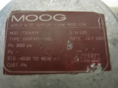 REFURBISHED MOOG 730A859 SERVO VALVE 730-A859 SXXFXFMAVBL