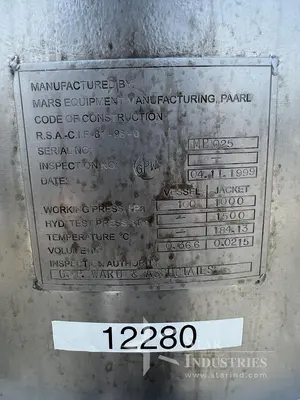 Used 1999 MARS EQUIPMENT _UNKNOWN_ Reactors | Star Industries #1253810