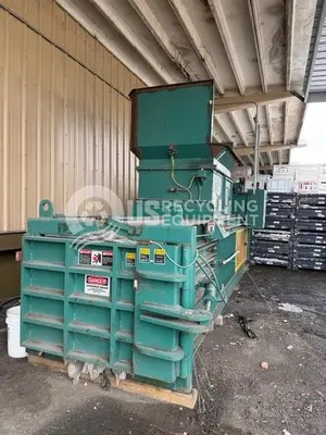 Used HARRIS HL-60M WIDE MOUTH, CLOSED DOOR HORIZONTAL BALER Balers Texas US | US Recycling Equipment #889426