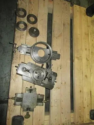3382-385 Antique RA LIENHARD SUISSE Chaux-De-Fonds Horizontal & Vertical Rotary Engine TURNING / BROCADING MACHINE