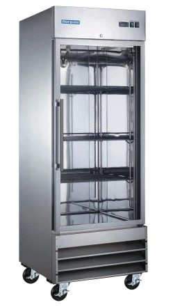126-0039 Norpole NP1F-G 1 Door Glass Self Contained Reach In Freezer