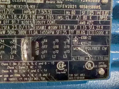 Used WEG 00718ET3E213TCW22 Motors (misc) Ohio US | HGR 24 #1265810
