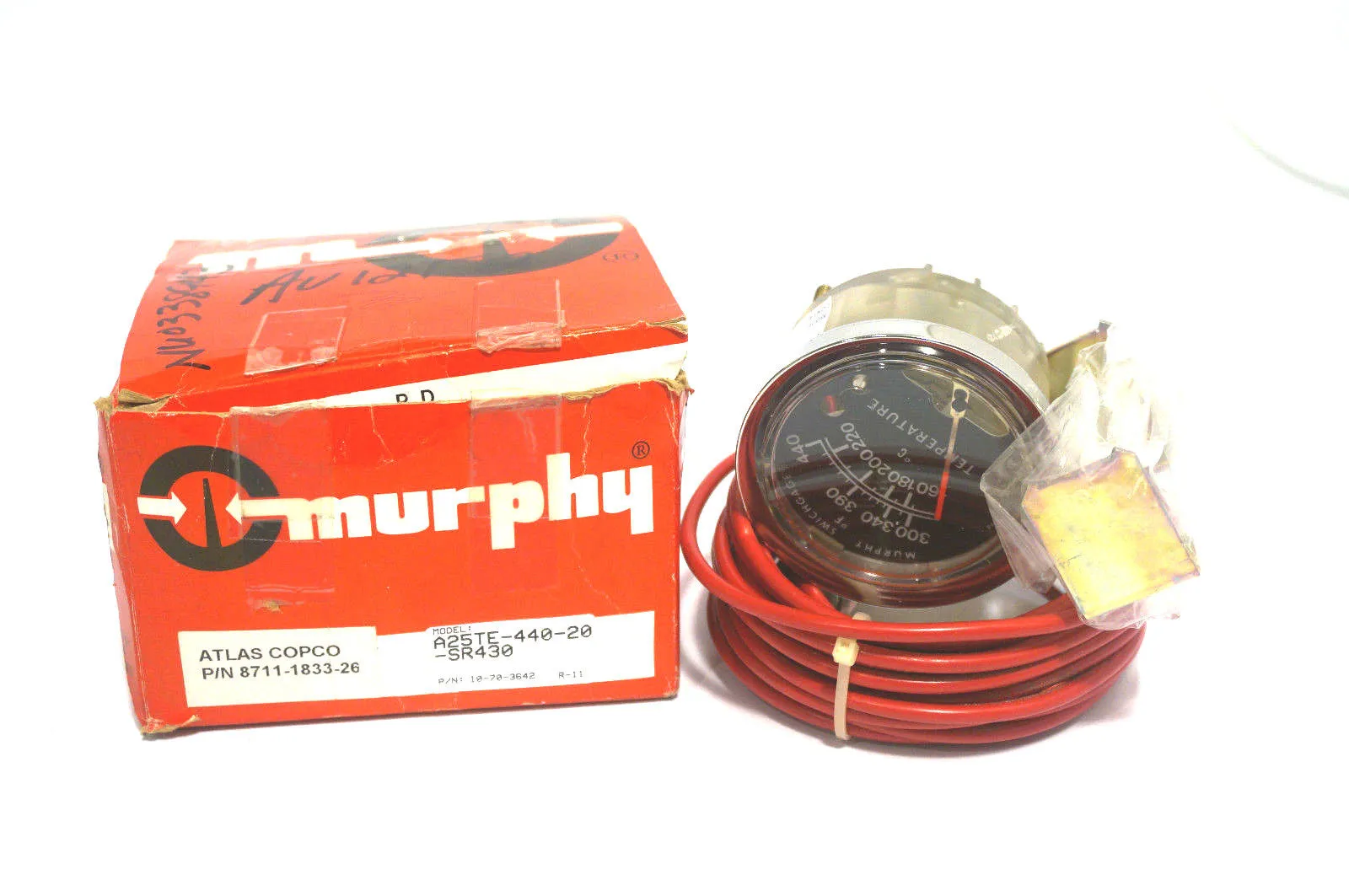 NEW MURPHY A25TE-440-20-SR430 TEMP GAGE 10-70-3642 9711-1833-26
