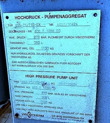 (5) Pieralisi Jumbo 3 containerized decanter centrifuges, 414/304SS.