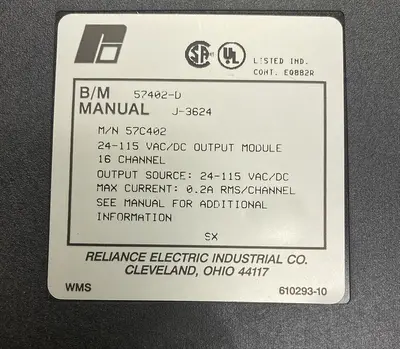RELIANCE,57402-D,OUTPUT MODULE
