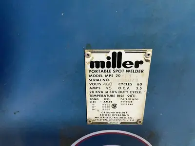 Used MILLER MPS 20 AFT Spot Welders Ohio US | HGR 24 #1506573