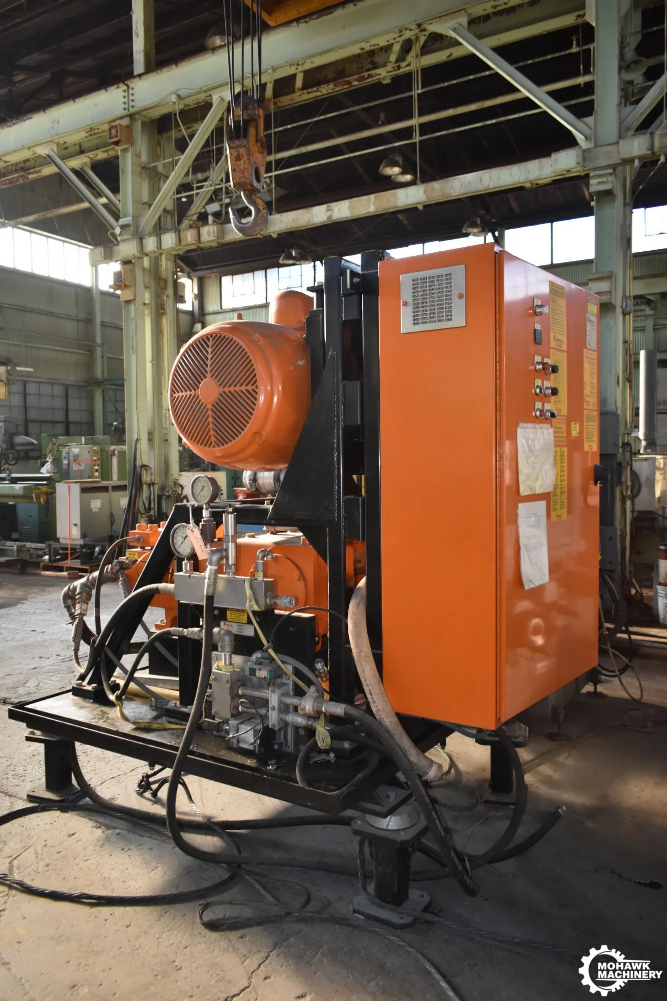 200 HP NLB CORP "10150E-1 1/4" HIGH-PRESSURE ELECTRIC WATER JETTING CLEANING SYSTEM w/40 HP INVINCIBLE "75141" INDUSTRIAL BLOWER