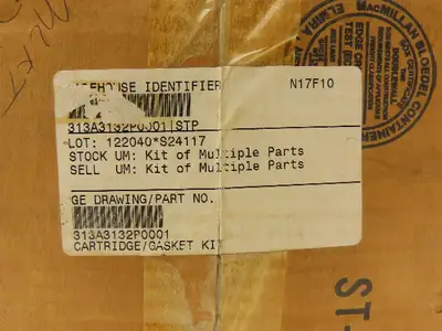 General Electric 313A3132P0001 Filter Cartridge & Gasket Kit