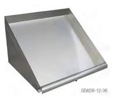 SLANTED WALL MOUNTED DISH RACKS -  5 WIDTHS TO CHOOSE FROM